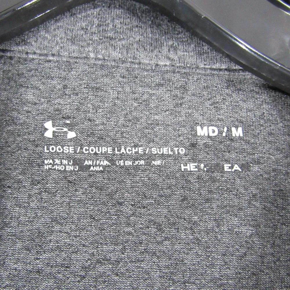 Under Armour Sweatshirt Womens Size Medium Heatgear Loose pullover 1/4 zip Gray‎